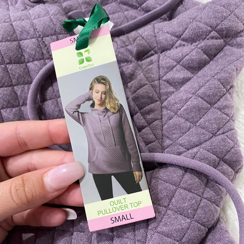 Purple quilt pullover!